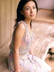 Meguru Ishii in sexy mauve dress is so hard to resist